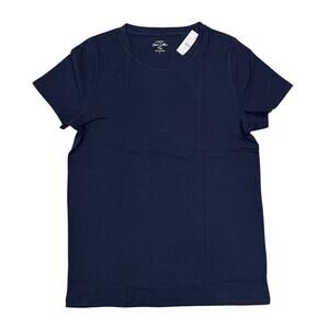 NWT J. Crew Navy Vintage Slub Cotton Crewneck Tee